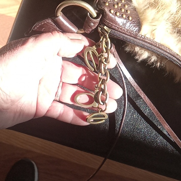 Vintage Bebe Spellout Y2K Rabbit Fur shoulder bag - Picture 10 of 10